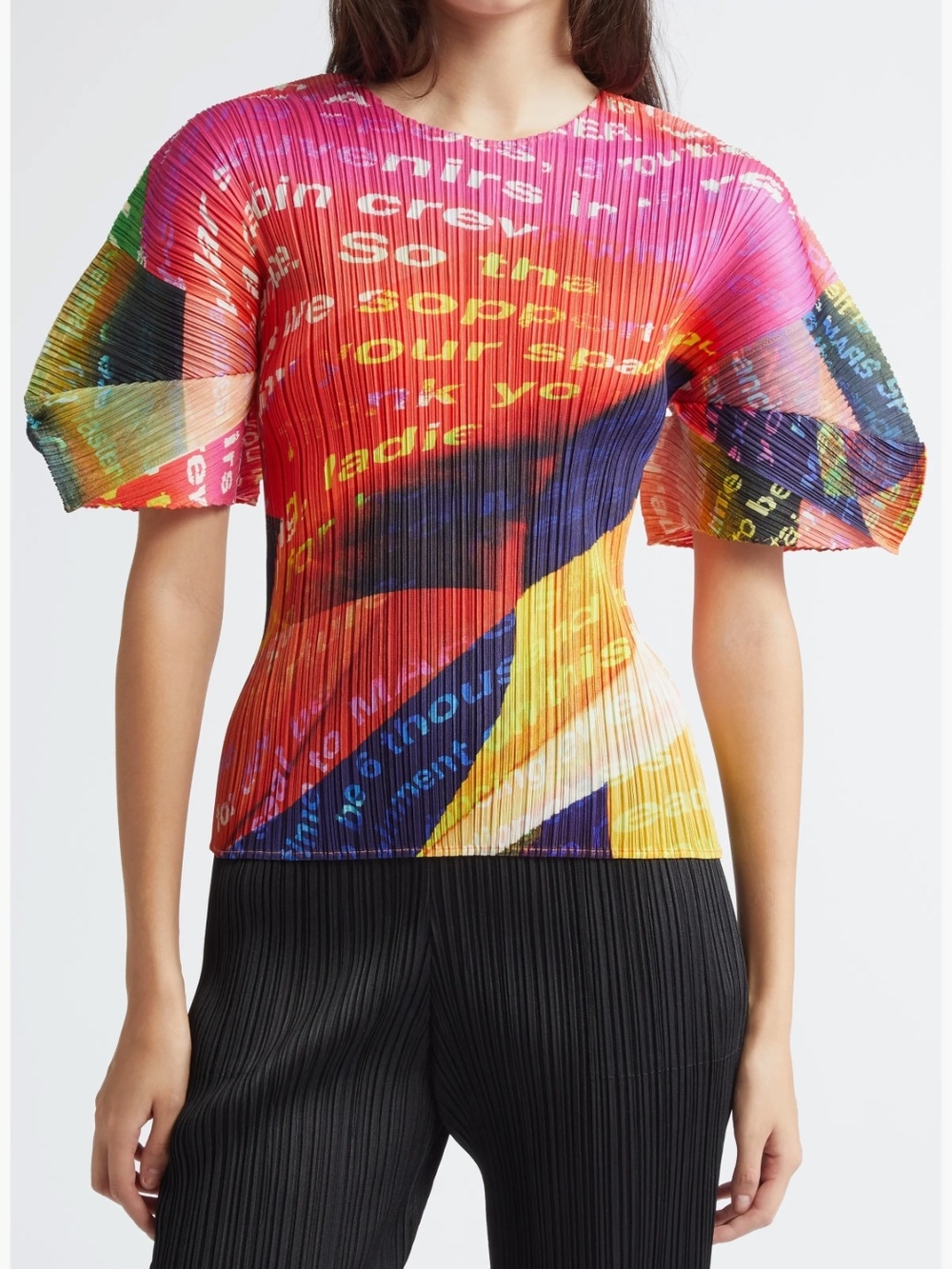 Issey Miyake Pleats Please Voyager Top